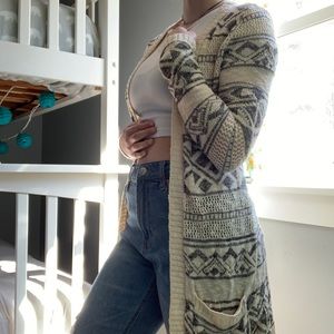 Cream colored cardigan